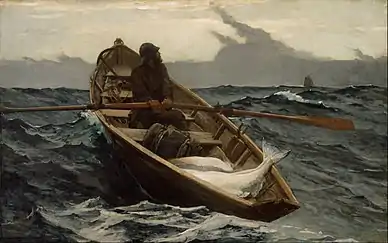 Winslow Homer, The Fog Warning, oil, 1885, Museum of Fine Arts, Boston