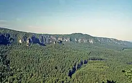 Kleiner Winterberg and Winterstein seen from the Teichstein