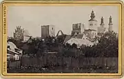 City view including Visby Cathedral in the second half of the 19th century