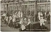 Workers in the fuse factory, Woolwich Arsenal late 1800s