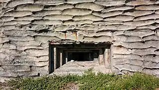 A guard pillbox used on Robben Island during World War II