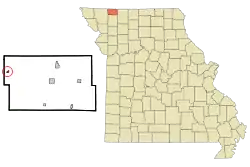 Location of Sheridan, Missouri