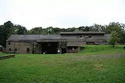 A large, low stone building