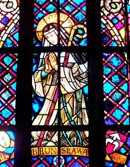 Stained glass blessed Bronislava