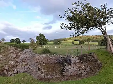 Foundations of the North East corner turret