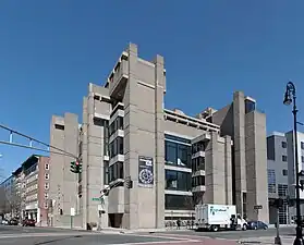 Example of béton brut used for Rudolph Hall (1963), Yale School of Architecture, in New Haven, Connecticut, US