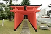 A row of torii