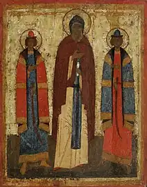 Yaroslav Wonderworkers: Sts. David, Theodore and Constantine of Yaroslavl (15th century).