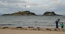 View of Fidra Island from Yellowcraig