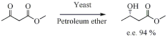 Scheme 2. Yeast reduction