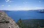 Yellowstone Lake as seen from Two Ocean Plateau looking north (1963)