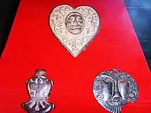 Silver artifacts from Khakassia, associated wjth the Yenisei Kyrgyz people.