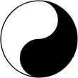 black/white taijitu