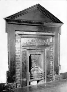 Fireplace in south bedroom, 18th-century.