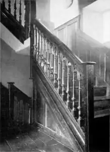 Staircase, reassembled during 18th-century renovations.