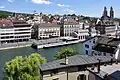 Altstadt and the Limmat as seen from Lindenhof hill