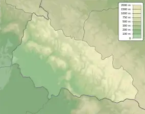 Menchul is located in Zakarpattia Oblast