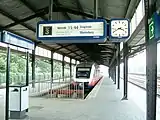 Bay platform for the train to Hardenberg