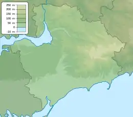 Myrne is located in Zaporizhzhia Oblast