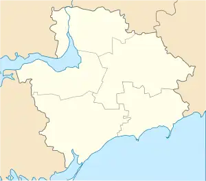 Tavriiske is located in Zaporizhzhia Oblast