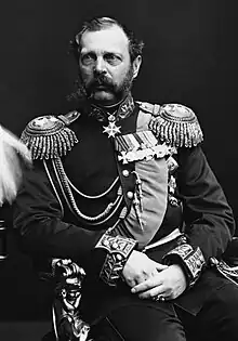 Black-and-white photograph of Alexander in his 60s