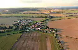 Aerial view from the south