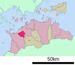 Location of Zentsūji