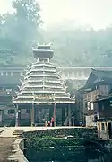 Drum tower in Zhaoxing village