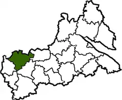 Raion location in Cherkasy Oblast