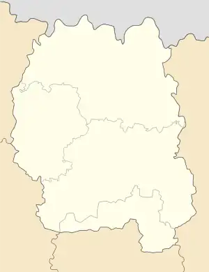 Bila Krynytsia is located in Zhytomyr Oblast