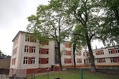 Recent buildings in the backyard