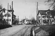 The line in Zollikerberg in 1915