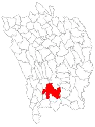 Location in Vaslui County