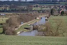 Zouch Cut, looking east, with Zouch Lock