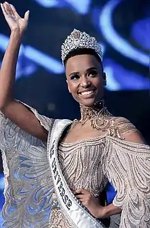 The Mouawad Power of Unity Crown as worn by Miss Universe 2019, Zozibini Tunzi