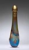 Art Nouveau perfume bottle; circa 1900; glass with gilt metal cover; overall: 13.4 cm; Cleveland Museum of Art (Cleveland, Ohio, USA)