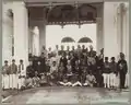 1st Malayan Durbar (Federal Conference) 14 July 1897 in Kuala Kangsar; YamTuan Muhammad Shah seated second from right