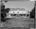 Front facade of the house, facing north