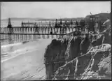 Shoreline oil wells in Summerland, California (1902)