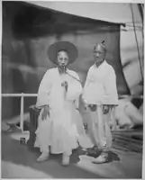 Korean official bearing the first dispatches on board the Colorado, June 1871