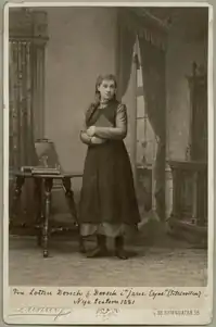 Lotten Dorsch in the title role of Jane Eyre at Nya Teatern in 1881.