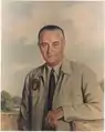 Portrait of Lyndon Baines Johnson, oil paint, 1969.